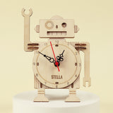Robot Clock DIY Kit, Educational STEM Toy – Engineering, Hands-On Project, Personalized Gift