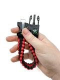 Orange Survival Bracelet 5-in-1 Multifunctional – paracord bracelet, camping gear, emergency tool