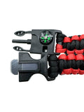 Orange Survival Bracelet 5-in-1 Multifunctional – paracord bracelet, camping gear, emergency tool
