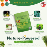 Rescue Patch Plant-Based Mosquito Repellent Patches for Kids – wearable bug repellent, outdoor essentials, essential oil patches