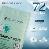Rescue Patch Hydrocolloid Breakout Dots – acne patches, blemish care, invisible spot covers
