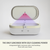UVI Plus Self-Heating Electric Lunch Box with USB-C & UV Light Sanitizer, Portable Food Warmer, Heated Lunch Container, Leakproof Meal Box