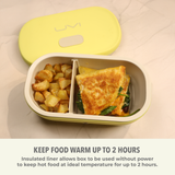 UVI Plus Self-Heating Electric Lunch Box with USB-C & UV Light Sanitizer, Portable Food Warmer, Heated Lunch Container, Leakproof Meal Box