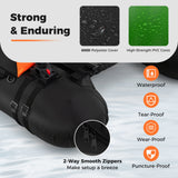 Inflatable Fishing Float Tube with Adjustable Rod Holder and Fish Hook Stator - Solo Angler Watercraft, Portable Fishing Platform, Gear Storage Float