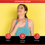 Upgraded Nano Iodine Liquid Supplement Maximum Bioavailability Thyroid Support, Immune Health, Energy Balance, Metabolism Support