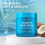 Keratin Repair Hair Mask for Deep Conditioning & Strength, damage repair, frizz control, hair smoothing
