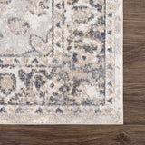 Rudo Neutral Medallion Washable Rug – classic design, easy-care, versatile