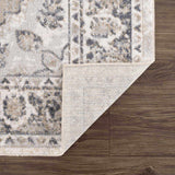 Rudo Neutral Medallion Washable Rug – classic design, easy-care, versatile