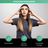 Upgraded Manganese Stabilized Nano Minerals - Cognitive Support, Workout Recovery, High Absorption