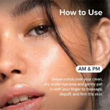 Instant Eye Smoother Balm Stick for Firming & Dark Circle Care, wrinkle reduction, under eye treatment, hydration boost