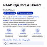 NAAP Reju Core 4.0 Cream - Skin soothing, Barrier Strengthening (50ml) - 100pcs/Case
