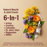 ALLEVIATE DMSO Muscle & Joint Relief Cream for Post-Workout Recovery, Athletic Recovery Cream, Fast Absorbing Formula, Daily Muscle Comfort