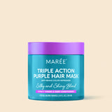 Purple Hair Mask for Blonde Tone Correction & Deep Conditioning, brass neutralizing, color care, shine enhancement