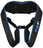 NECKA Rechargeable Shiatsu Neck & Shoulder Massager with Heat Therapy, Deep Kneading Massage, Portable Muscle Relaxation, Full Body Massager