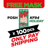 (FREE🔥) 100pcs POSH KF94 Holiday Special - Adult (H01)
