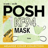 POSH KF94 Mask Melange Lime (C08) - 1pc