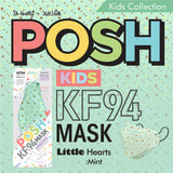 (FREE🔥) 100pcs POSH KIDS KF94 Small Mask Little Hearts - Mint (KA10) - EXP Aug 2026