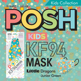 (FREE🔥) 100pcs POSH KIDS KF94 Small Mask Little Dragons - Junior Green (KA16) - EXP Aug 2026