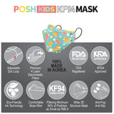 (FREE🔥) 100pcs POSH KIDS KF94 Small Mask Little Dragons - Junior Green (KA16) - EXP Aug 2026