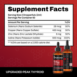 Upgraded Peak Thyroid Nano Mineral Complex Maximum Bioavailability Metabolism Support, Thyroid Health, Energy Balance, Hormone Support
