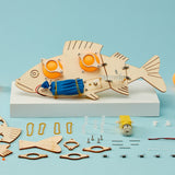 Fish Robot DIY Kit, Educational STEM Toy – Fish Robot, Robotics Project, Bionics Learning