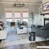 Rudo Neutral Medallion Washable Rug – classic design, easy-care, versatile