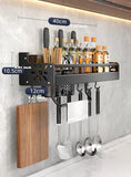 Wave Pattern Kitchen Organizer Shelf - kitchen storage rack, wall-mounted shelf, decorative organizer