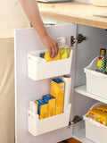 Multifunctional Plastic Kitchen Storage - Wall-Mounted Organizer, Refrigerator Storage Bin, Cabinet Storage Box
