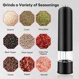 Automatic Electric Salt & Pepper Grinder Set – One-Touch Spice Mill, Adjustable Seasoning Tool, Modern Kitchen Essential