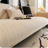 Green Couch Cover – Durable, Machine-Washable Slipcover for 2/3/4 Seater Sofas - Velvet Sofa Protector, Stretch Couch Cover, Home Furniture Slipcover