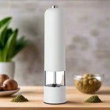 Automatic Electric Salt & Pepper Grinder Set – One-Touch Spice Mill, Adjustable Seasoning Tool, Modern Kitchen Essential
