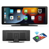 10.26" Portable Wireless CarPlay and Android Auto Touchscreen Display with Backup Camera, Smart Driving Monitor, HD Multimedia Receiver, Universal Vehicle Screen