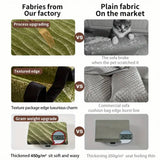 Green Couch Cover – Durable, Machine-Washable Slipcover for 2/3/4 Seater Sofas - Velvet Sofa Protector, Stretch Couch Cover, Home Furniture Slipcover