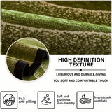 Green Couch Cover – Durable, Machine-Washable Slipcover for 2/3/4 Seater Sofas - Velvet Sofa Protector, Stretch Couch Cover, Home Furniture Slipcover