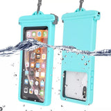 Waterproof Phone Pouch for Mobile Phones Under 6.9 Inches - Diving Protection, Touch Sensitive, Double Lock Seal