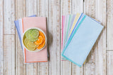 Seersucker Everyday Napkins, set of four - Everyday Table Linens, Colorful Cloth Napkins, Reusable Cotton Napkins