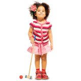 Jungle Croquet – wooden toy set, animal game, outdoor play