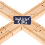 Figure 8 Wooden Train Set – classic toy railway, beginner train set, imaginative play