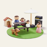 Tiny Land® Sweetwood Edge Modern Family Dollhouse for Imaginative Play – modern design, creative storytelling, wooden playset