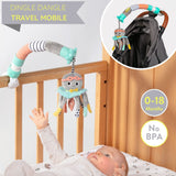 Dingle Dangle Baby Travel Mobile – Portable Sensory Toy for On-the-Go — travel mobile, sensory toy, portable entertainment