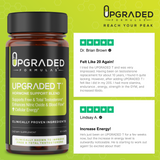 Upgraded T Advanced Testosterone Support for Energy, Vitality & Hormone Balance, Libido Boost, Natural Performance Formula