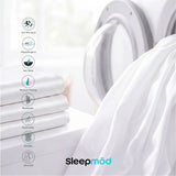 Eucalyptus Lyocell Sheet Set – Cooling, Breathable & Hypoallergenic Luxury Bedding, Moisture-Wicking Bed Sheets, Sustainable Sleep Essentials, Vegan Silk Feel
