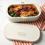 UVI Plus Self-Heating Electric Lunch Box with USB-C & UV Light Sanitizer, Portable Food Warmer, Heated Lunch Container, Leakproof Meal Box