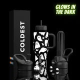 COLDEST 24oz Limitless Ultra V8 Insulated Water Bottle – Leakproof, Floating Design, Multi-Lid Hydration System, stainless steel, cupholder friendly, cirkul compatible