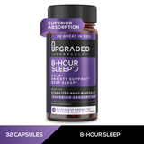 Upgraded 8-Hour Sleep Nano Magnesium Capsules for Deep Sleep, Calm Focus & Recovery (32 ct), High Absorption, Restorative Night Support
