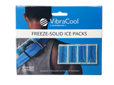 VibraCool Freeze-Solid Ice Packs 2-Pack - Cold Therapy, Reversible Design, Latex-Free