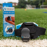 VibraCool Extended CryoVibration Therapy Wrap for Knee and Ankle Pain Relief, Cold Compression Therapy, Portable Vibration Recovery Device, Muscle Tension Support