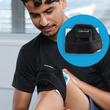 VibraCool Extended CryoVibration Therapy Wrap for Knee and Ankle Pain Relief, Cold Compression Therapy, Portable Vibration Recovery Device, Muscle Tension Support