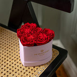 Baby Heart Preserved Red Rose Box in Light Pink Gift Case – romantic keepsake, soft pastel décor, timeless elegance