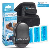 VibraCool Extended CryoVibration Therapy Wrap for Knee and Ankle Pain Relief, Cold Compression Therapy, Portable Vibration Recovery Device, Muscle Tension Support